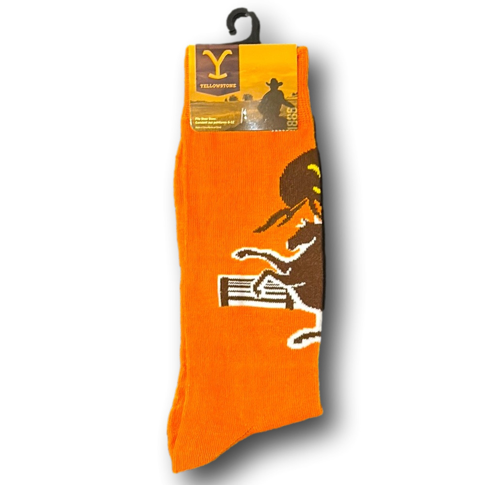 3/$20 Yellowstone TV Show Funny Novelty Crew Socks - NWT